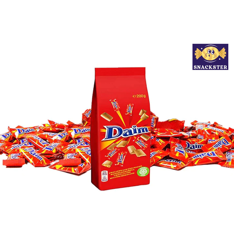 Daim Minis Caramel Chocolate 200g Halal Milk Coklat Viral Langkawi Harga Murah Promosi Ready Stock COD Import Sweden