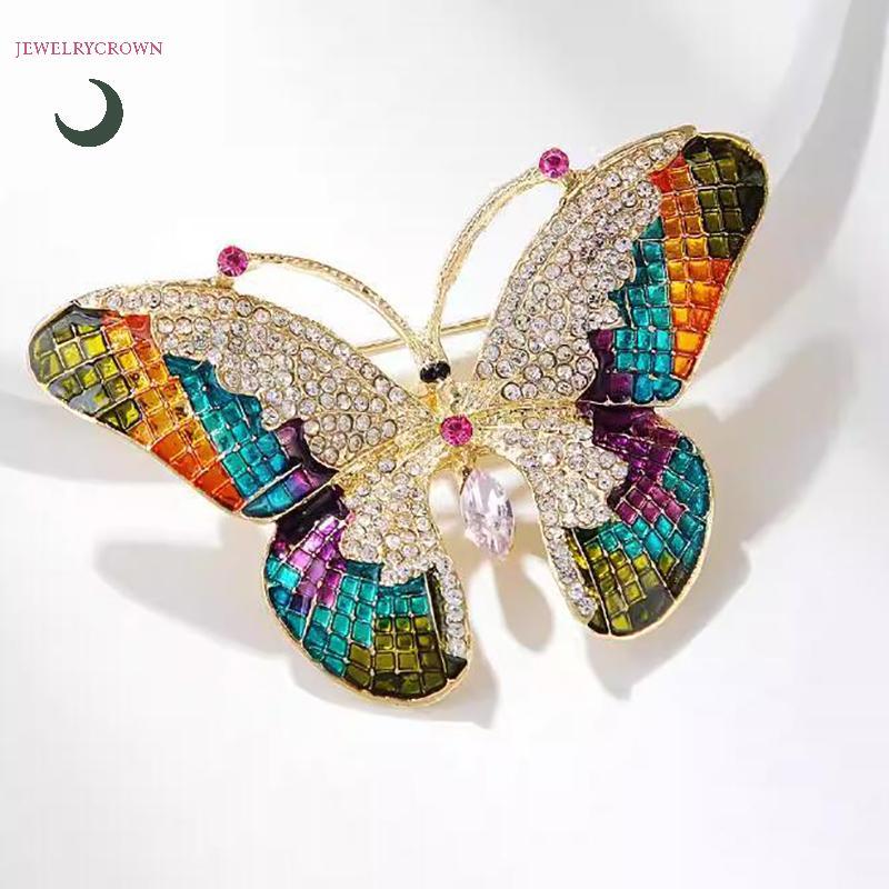 Fashion Butterfly Brooches For Women Girls Colorful Butterfly Pins Wedding Party Jewelry Daily Clothing Accessories Gifts [VN]