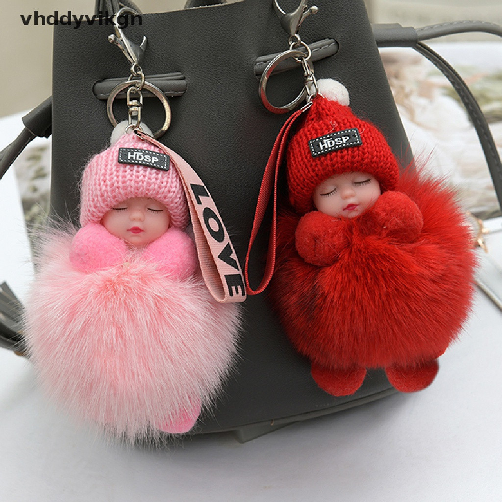 VHDD cute sleepy baby keychain plush doll BR UTAV