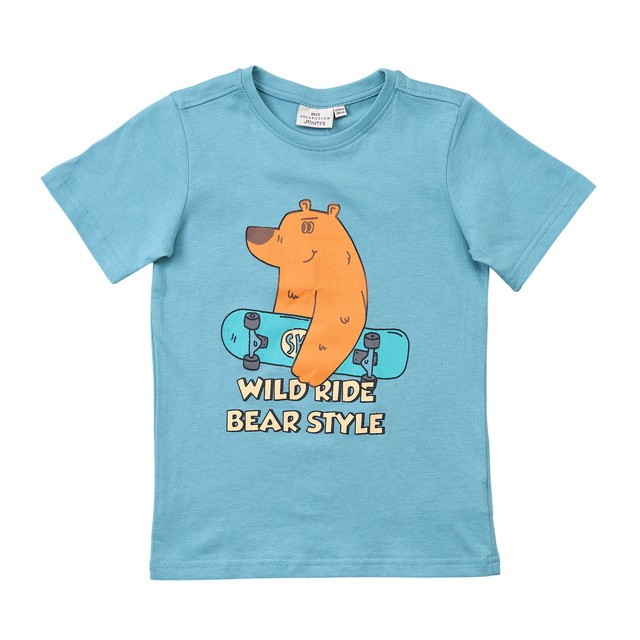 Babyshop Gvt S/S Graphic T-Shirt Clothing Boys Green