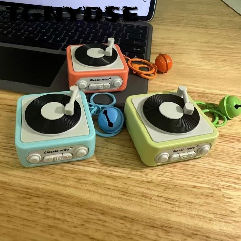 TGNYDSE Music Box Pendant, Can Record And Play Music Portable Retro Recorder Keychain, Wireless Bluetooth Mini Audio Musical Instrument Toy Music Key Chain Holder