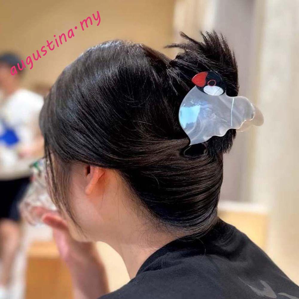 AUGUSTINA Bird Hair Claw, Cartoon Mid Size Animal Shark Clip, Fashion Korean Style Geometric Ins Acetate Hair Clip Daily
