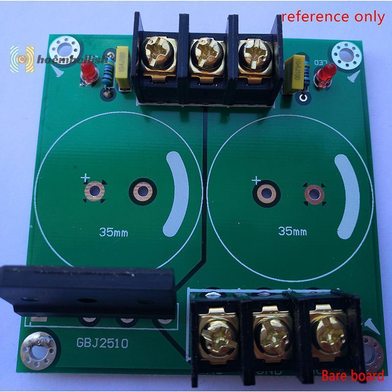Durable Have <Hoembellish> 25A single AC-DC audio amplifier rectifier filter power supply board bare pcb well - Image 3