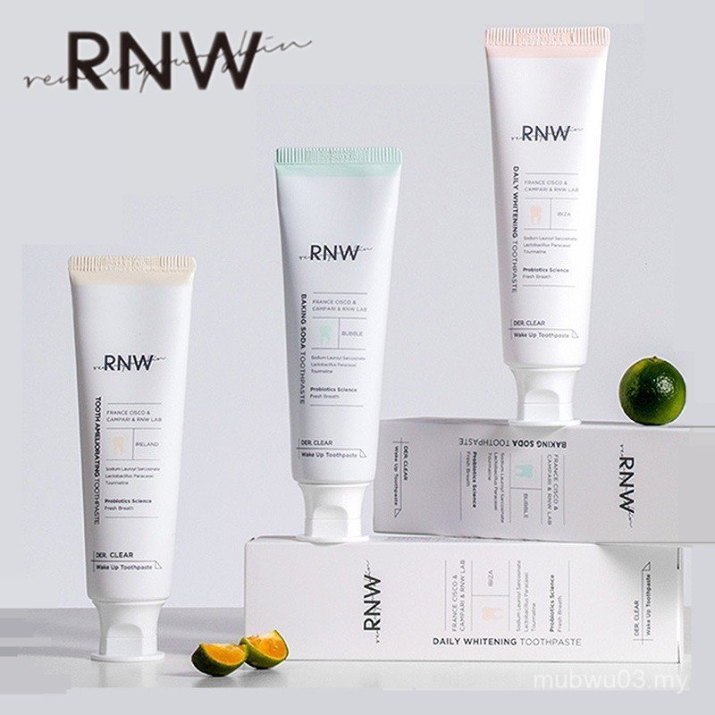 R RNW Ruwei Toothpaste Baking Soda Fermentation Whitening Fresh Breath Oral Grapefruit Lime Toothpaste for Men Women 4AWF