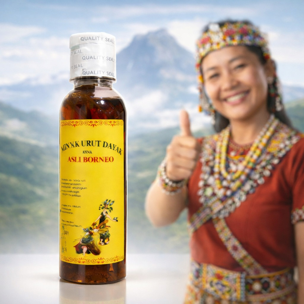 Minyak Dayak Ibu Ida Ainna Herbal Massage Oil Kalimantan Asli | Kalimantan Heritage | NOT250807035K