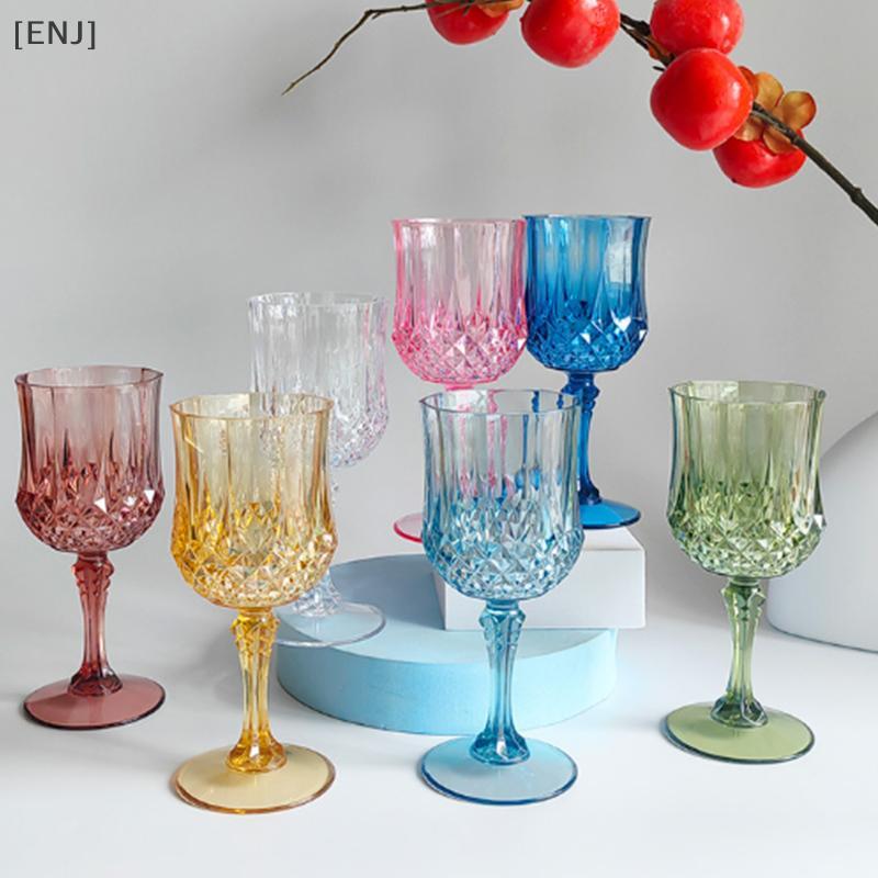 [ENJ] Plastic Champagne Flutes Acrylic Champagne Glasses Wine Cups Wedding Toasting Glasses For Birthday Wedding null