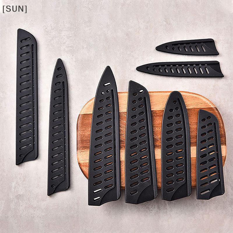 [SUN] Kitchen Knife Sheath Bla Plastic Knife Covers Blade Protector Cover Edge Guards Case Boning Fruit Bread Chef Knife Tool null