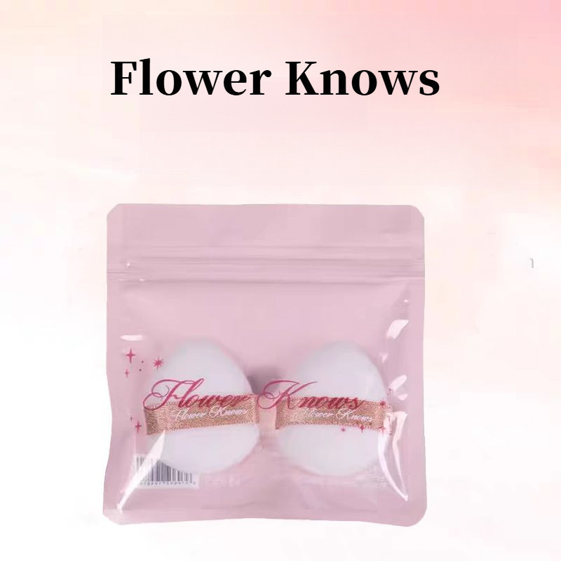 Flower Knows Unicorn Finger Powder Puff Thumb Powder Puff Flocking Set Makeup Powder Blusher Local Powder Puff