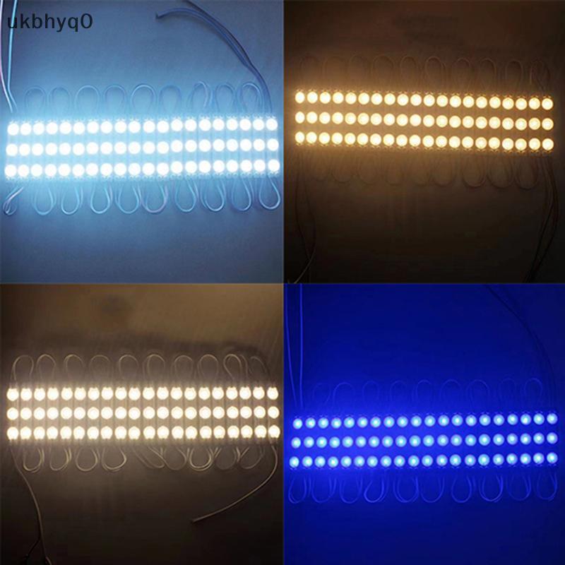 null 20pcs DC12V SMD 3 LED Module Injection Waterproof IP67 Decorative 2835 Hard Strip Bar Light Lamp White Red Green Blue null