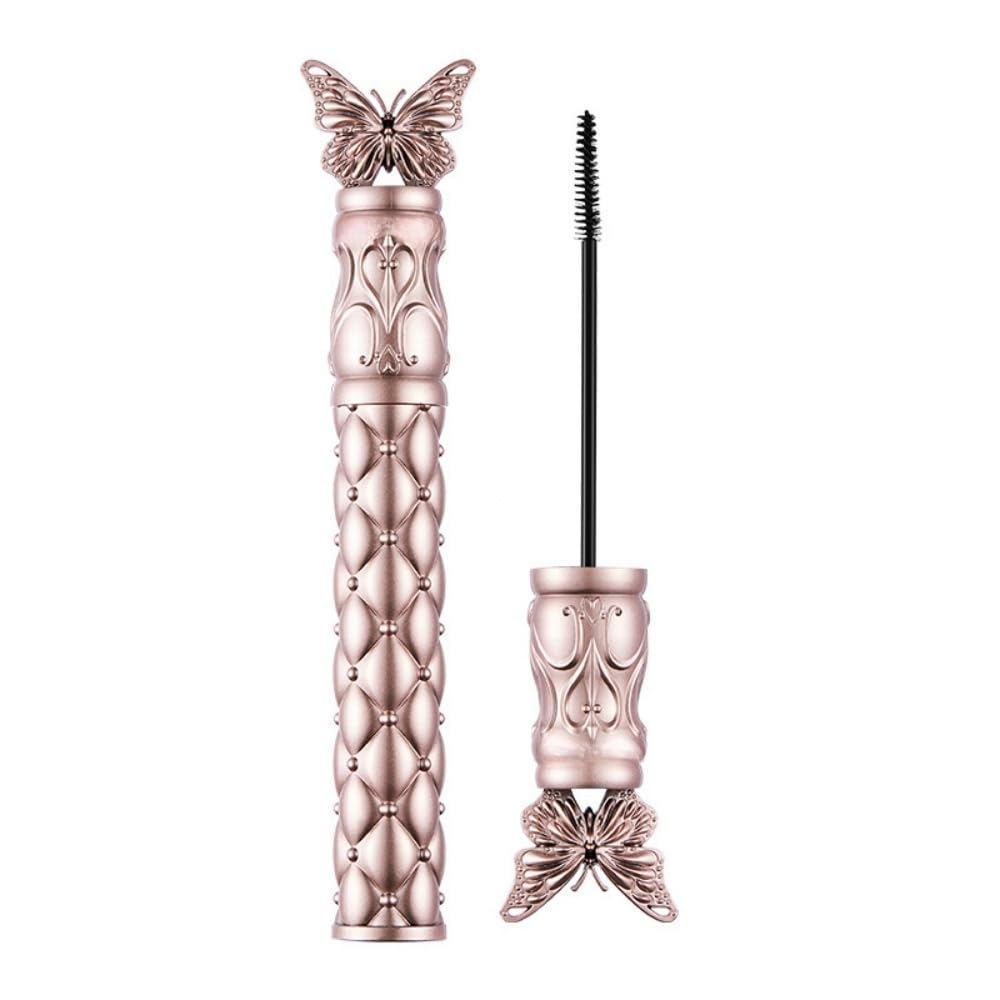 Waterproof Mascara-Short Mascara and Lower Eyelashes Small Brush, Black Mascara with Butterfly Design Box, Volumizing Black Formula, with Long-Lasting Curling Effect | No Clumping (1 Piece)