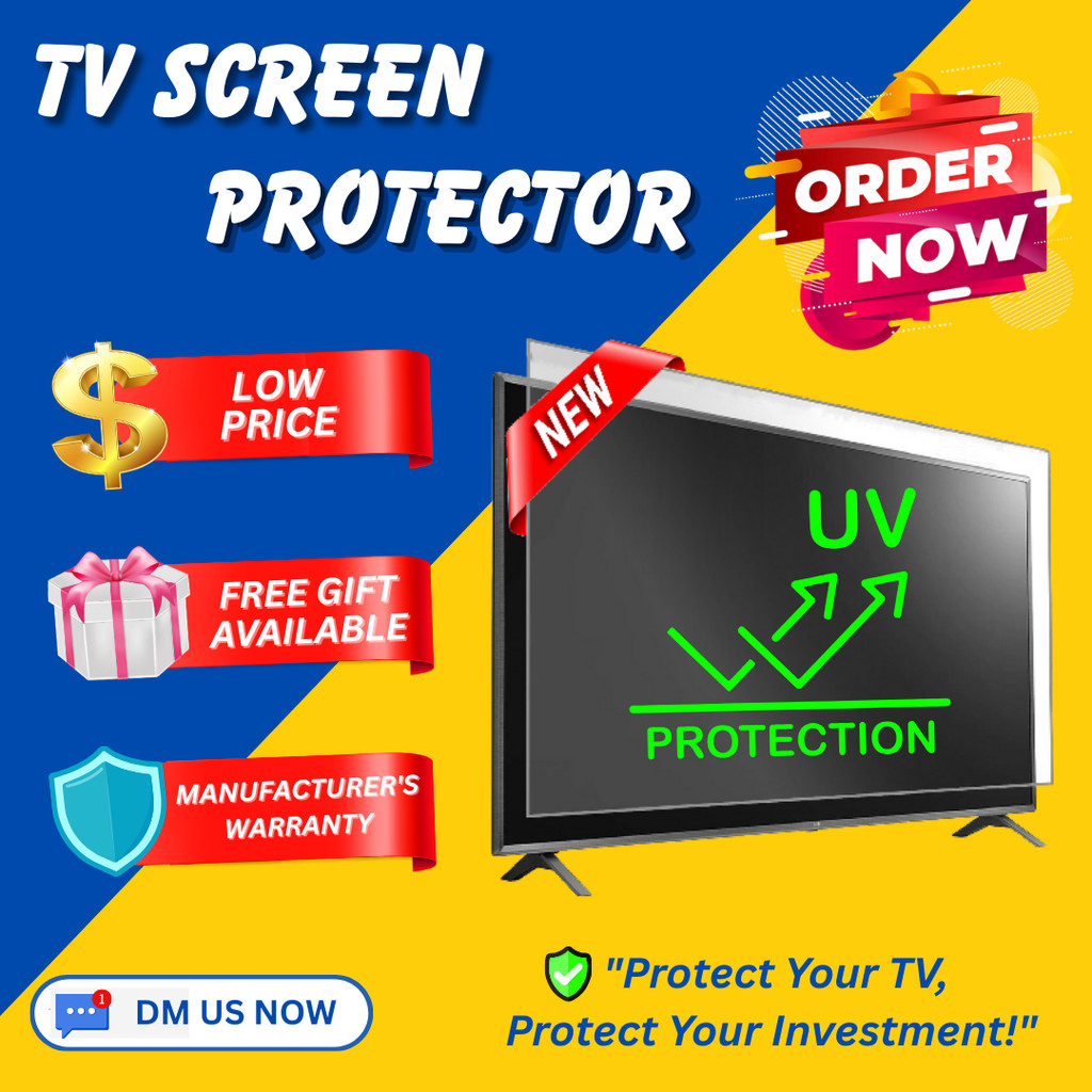 UV screen protector for smart tv android tv 4k tv 43 50 55 60 58 60 65 70 mega skyworth samsung lg dan model lain2 M