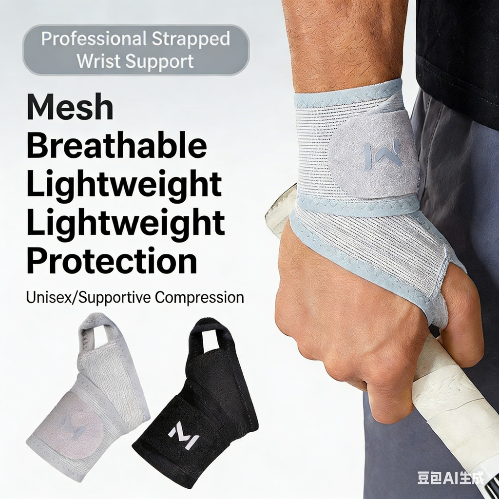 Summer Thin Sports Wristband Unisex Wrist Sprain Tendon Sheath Dedicated Badminton Fitness Running Sweat-Absorbent Breathable Not Stuffy Prote