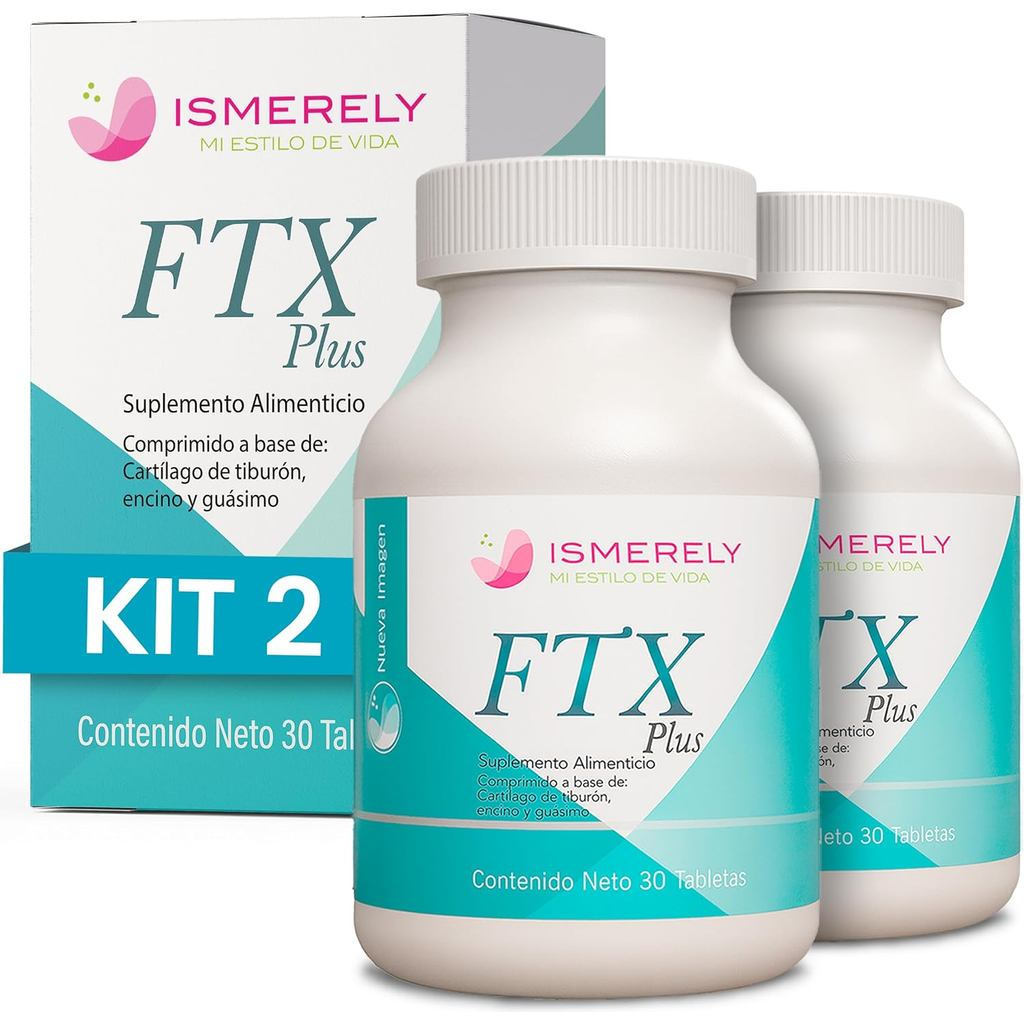 Kit2|FTXPlus|withVitaminC,D,E,,Collagen,VitaminEandMore|30TabletsPerBottle