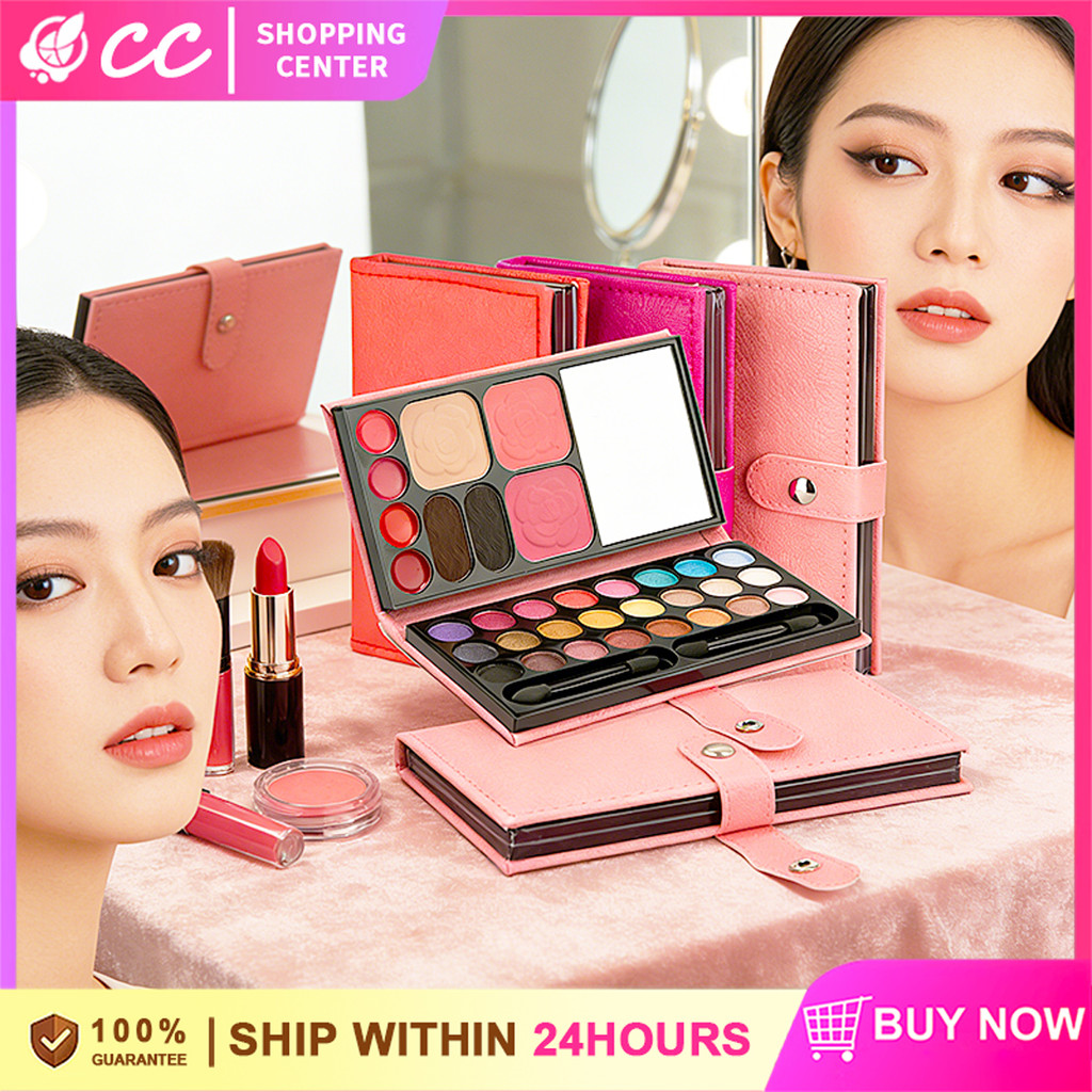 CC Mall 33-in-1 All-in-One Blush, Lipstick, Powder, Eyebrow & Earthy Matte Eyeshadow Palette