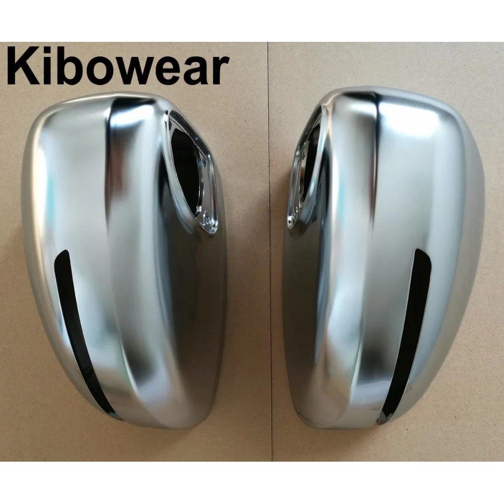Side Wing Mirror Caps fit Audi TT MK2 TTS TTRS 8J 2006-2014 R8 2007-2011 Covers Silver Matte Chrome PAIR replace