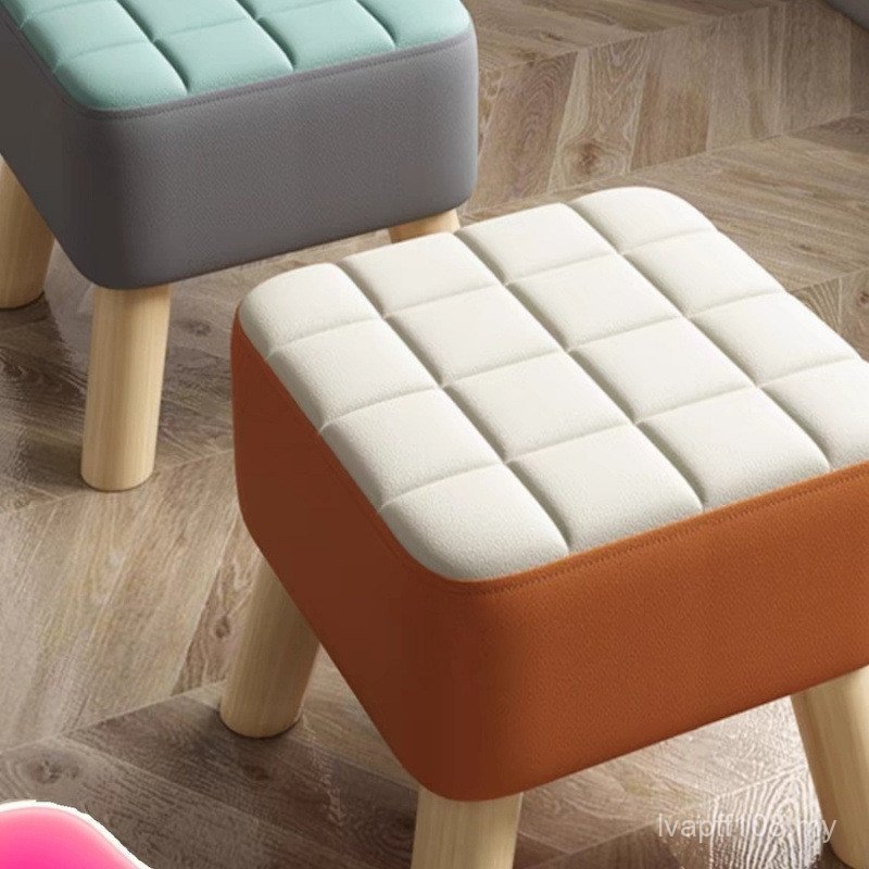 Sofa Stool Square Stool Technology Cloth Adult Household Coffee Table Stool Simple Small Stool Influencer Hong Creative Strong 6BQR