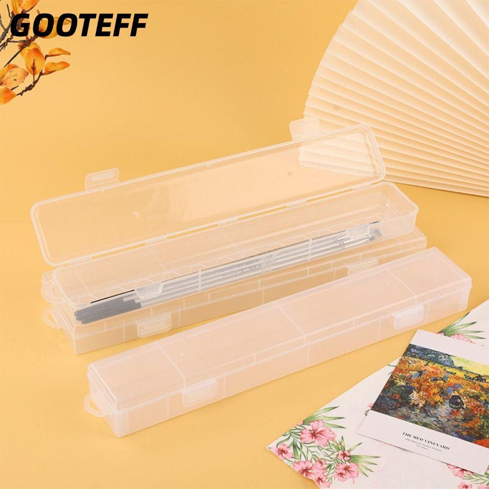 CARAMELOMA Storage Box, Large Capacity Multifunctional Pen ,  Plastic Transparent Pencils  Watercolour Pens