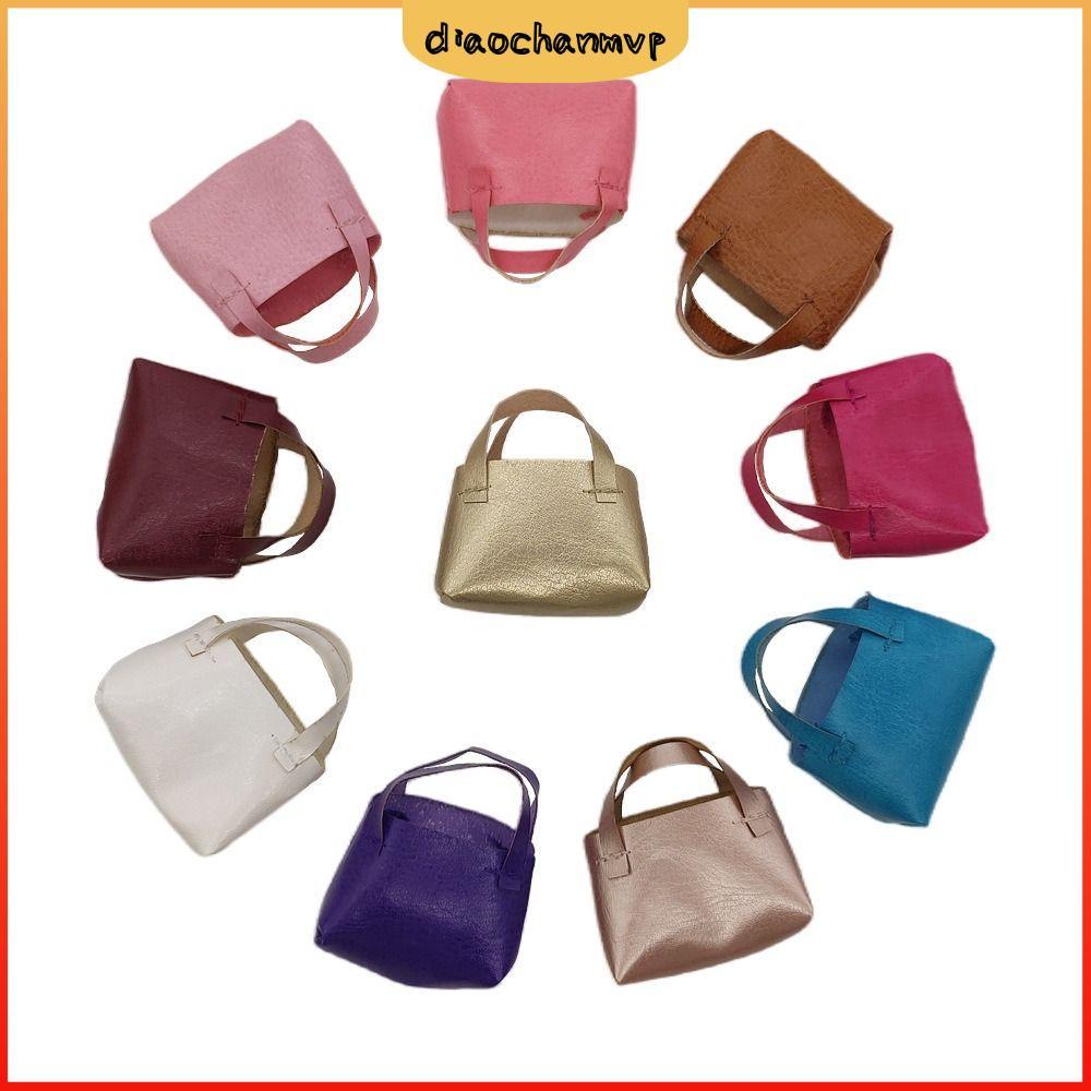 DIACHAMY 2pcs 1/6 Doll Accessories, 10 Colors PU Leather Doll Handbag, High Quality 4.8*2*5cm Fashion Purse Accessories 30cm Doll