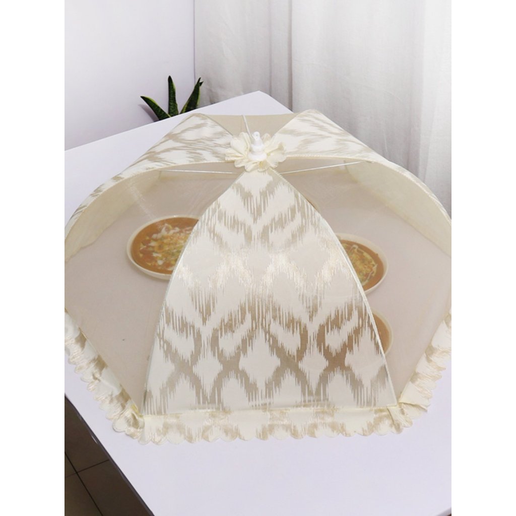 tudung saji mengkuang tudung saji moden European Food Cover Anti-dust Anti-Fly Net Gauze Cover High-End Fashion Foldable Dish Cover Summer Breathable Food Cover