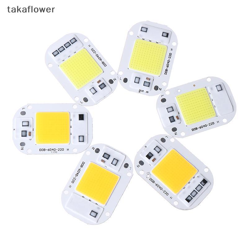 Takaflower LED chip 20W 30W 50W AC 220V smart COB lamp beads LED lamp without driver DIY Lampada outdoor chip light floodlight spotlight new