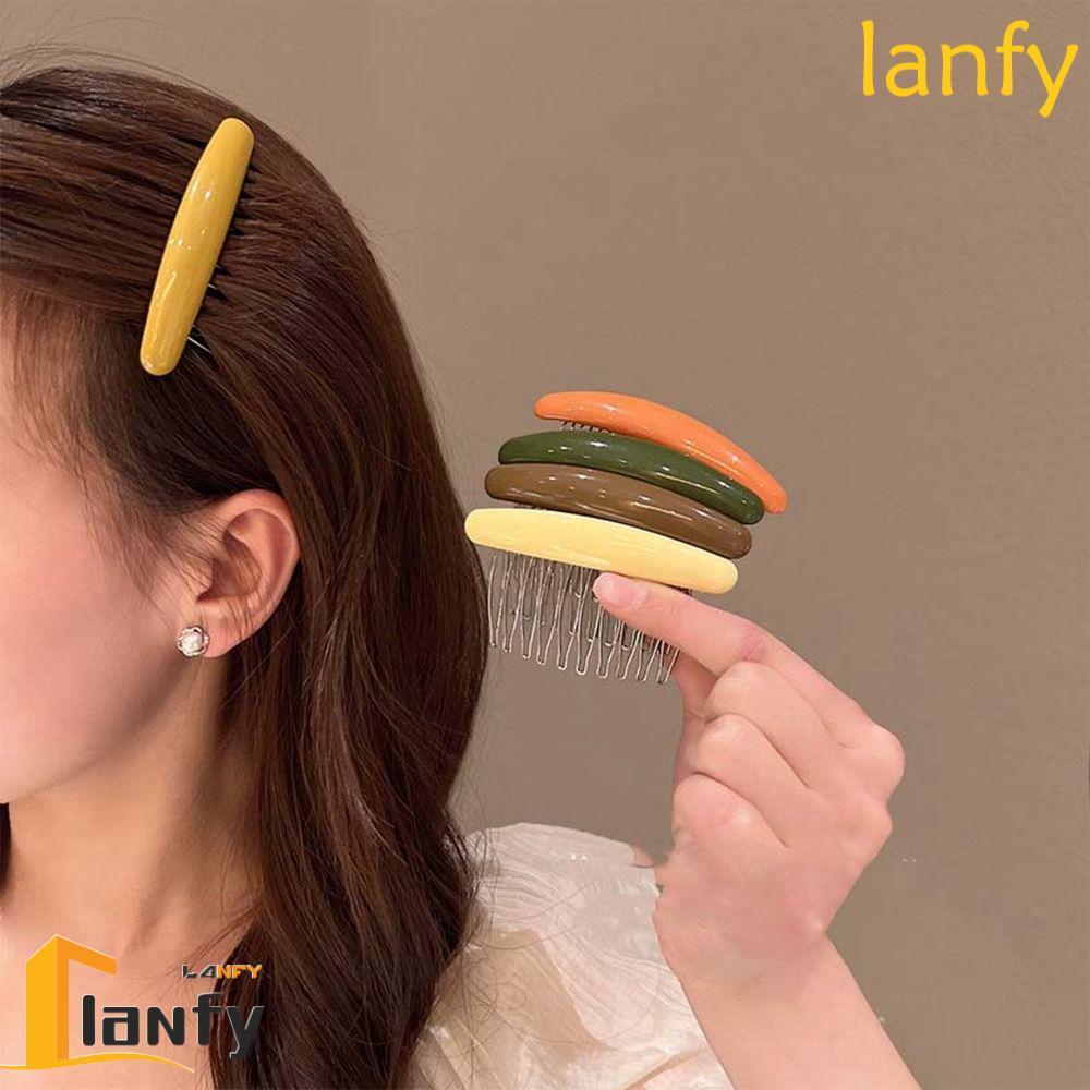 LANFY Hair Comb Hairpin, Hair Comb Candy Color Hair Clip Hair Comb Clip, Cute Side Clip Barrettes Korean Style Headwear Broken Hair Clip Children