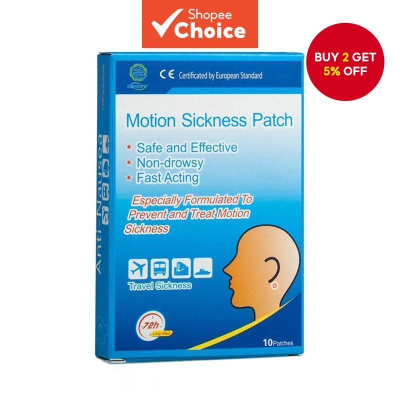 KONGDY Motion Sickness Patch 10pcs Travel Essential for Car Sickness Nausea Relief