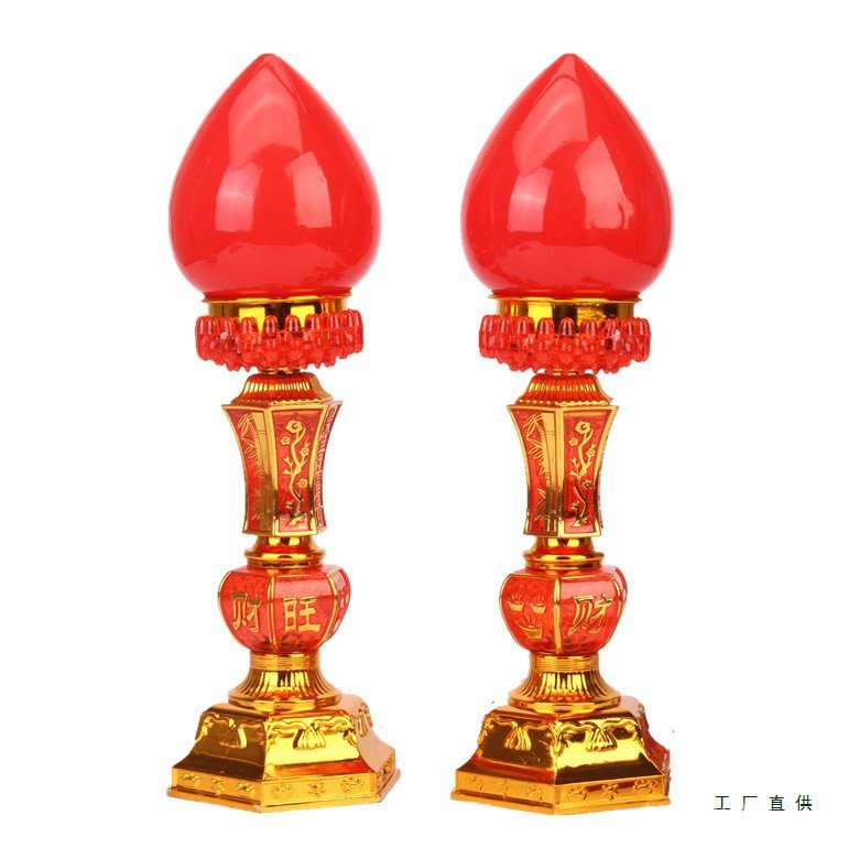 Electric Candle Wave Light Lamp for Buddha Electric Candle Light Dual-use Buddha Front Prosperity God of Wealth Changming Light Household LED Worship Light WX