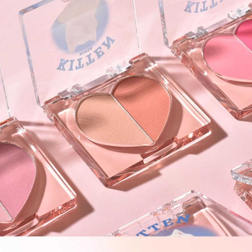 New Product#Thyra/Tanya Double Blush Mashed Blush Mousse Mashed Potato Cream Transfer Powder Atmosphere Expansion Color Shrink Color 4.5g12Y