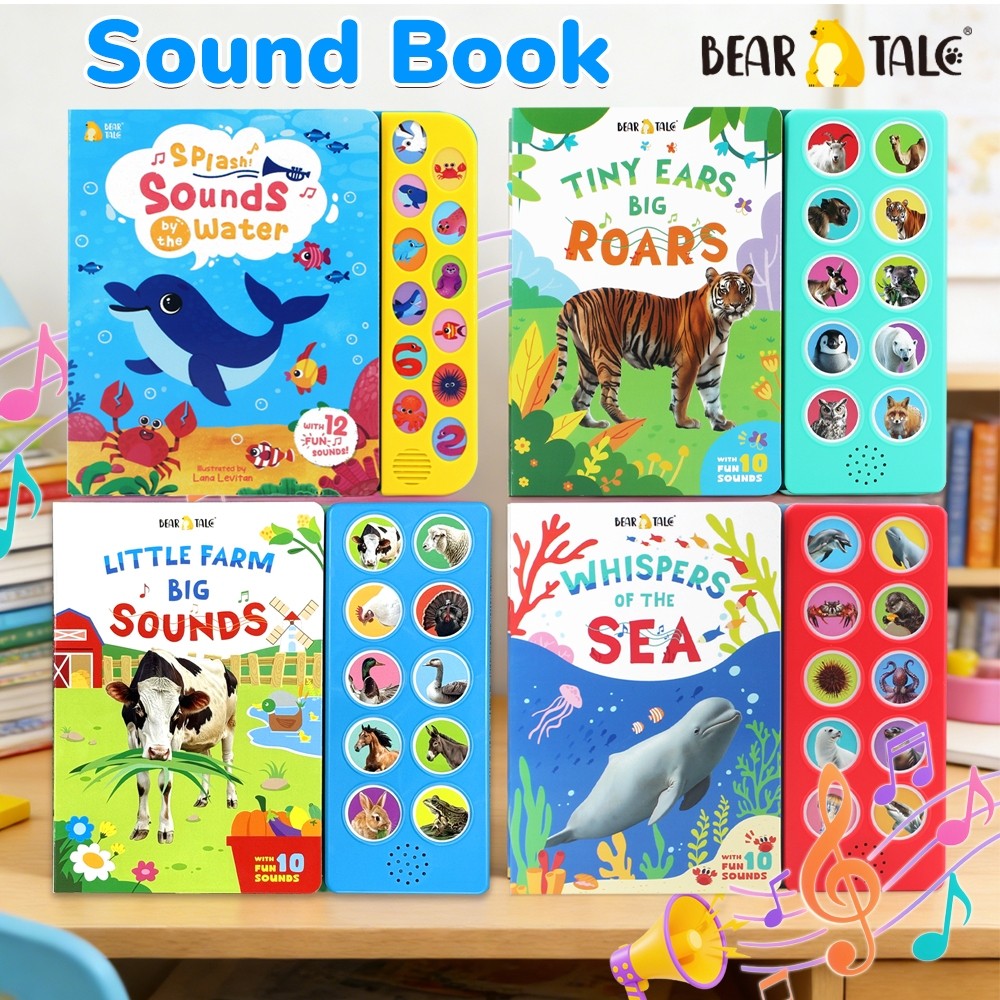Bear Tale Kids Sound Book Wild Animals Sounds Early Childhood Learning Book Animal Sound Book