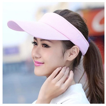 topi topi perempuan Women Summer Korean Version Trendy Solid Color Baseball Cap Men's Empty Top Sunscreen Sun Hat Outdoor Riding Breathable Casual Sun Hat