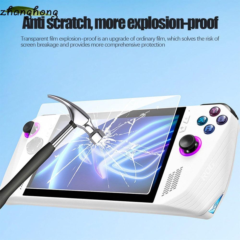 ZHANGHONG 3pcs Tempered Glass Anti-Fingerprint Accessories For ROG Ally Anti-Scratch Protection Film for Rog Ally