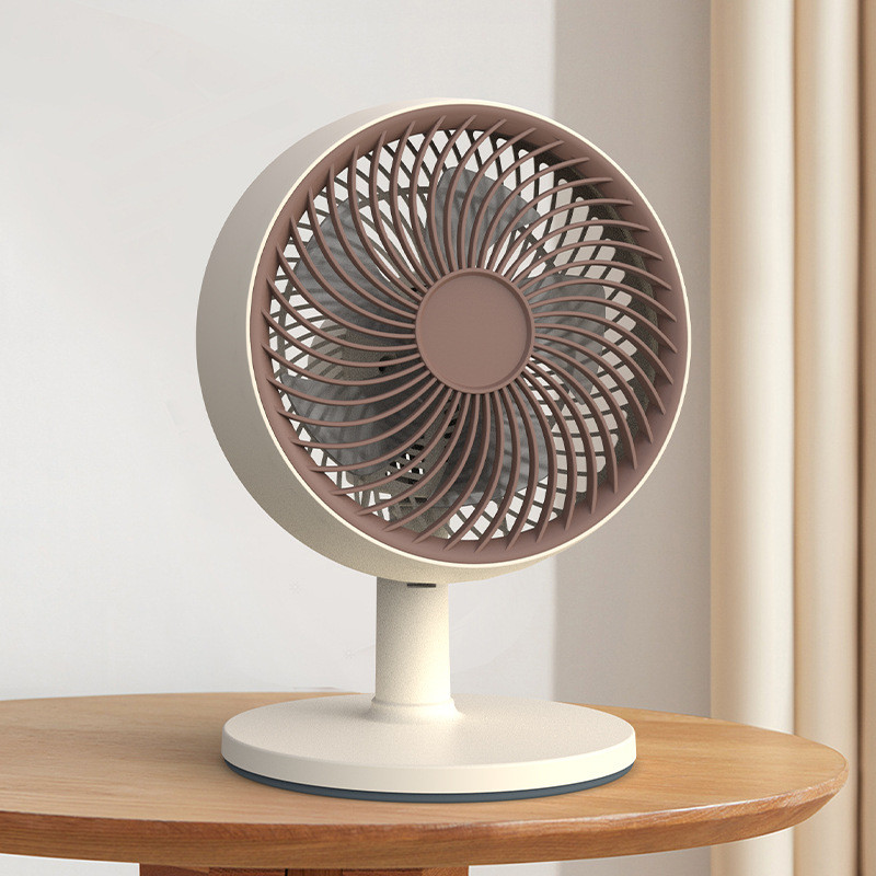 Small Small Circulating Table Fan Table Fan Household Desktop Bedroom Bedside Plug Shaking Head Desktop Electric Electric Air Fan Small M2DY