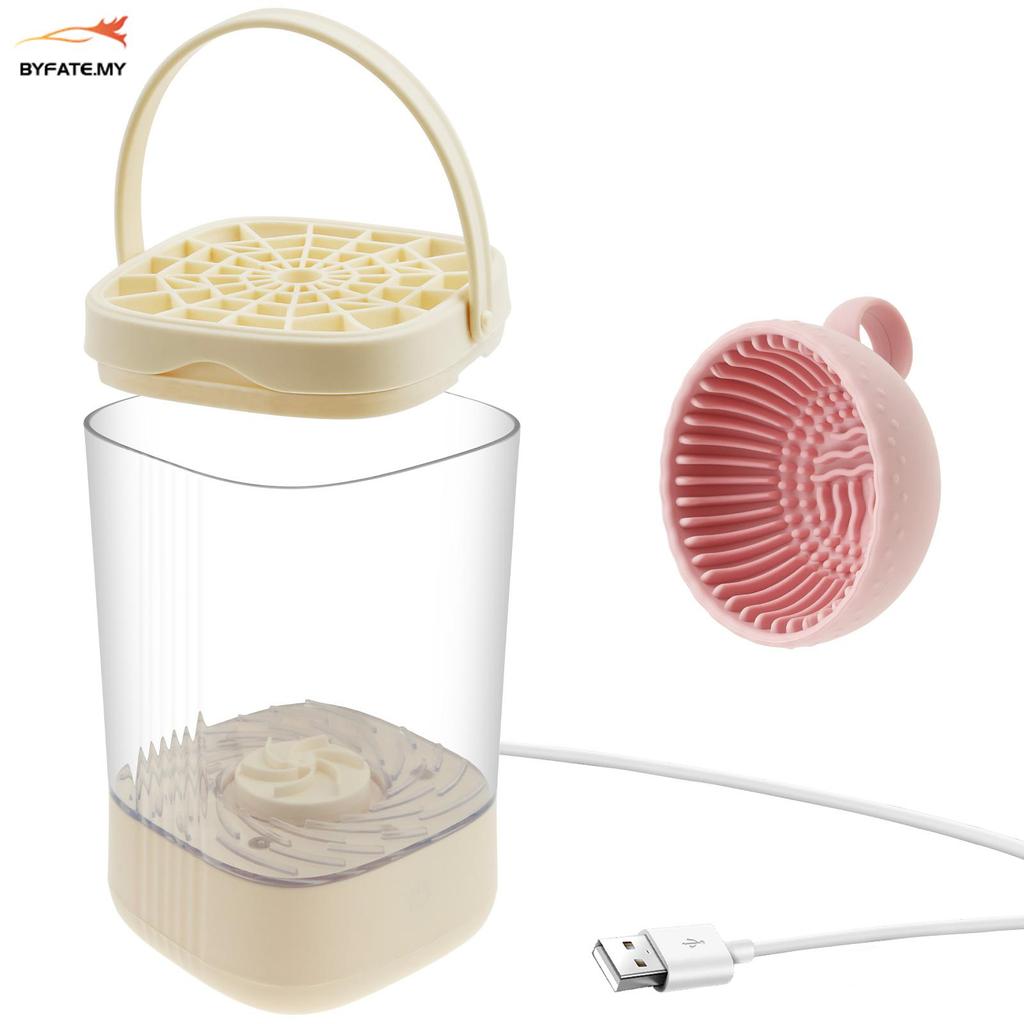 Electric Makeup Brush Cleaner Machine 7000 RPM USB Cosmetic Brush Cleaner with Silicone Cleaning Bowl SHOPSKC4430