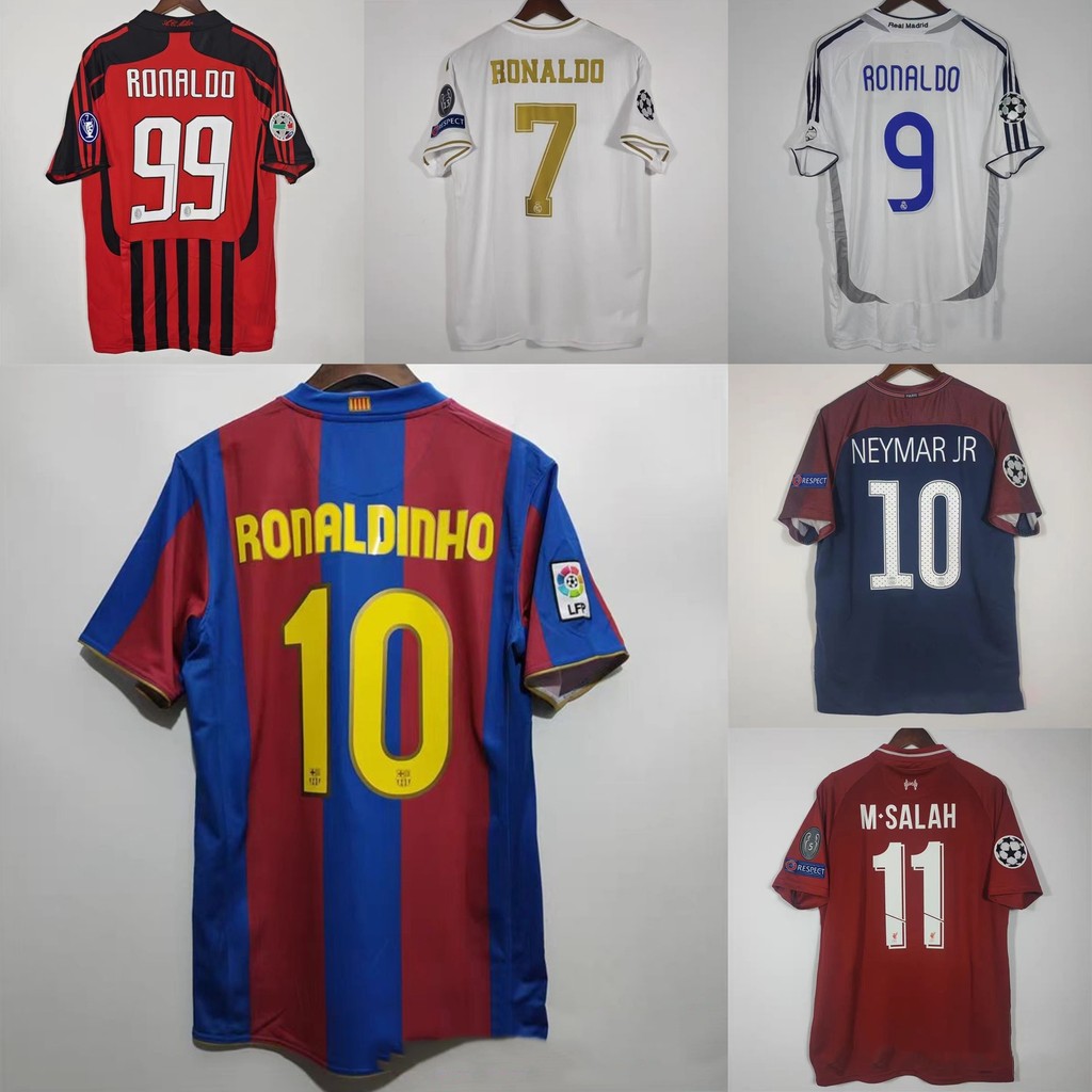 manchester united jersey manchester united Retro Copy Edition Classic Jersey Kaka c Ronal Ronal Dinio One Piece Shipping