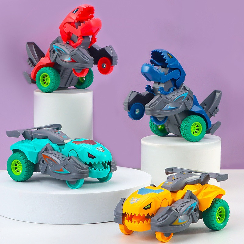 Toys Garden Transforming Dinosaur Car Deformation Car Toys XUC6