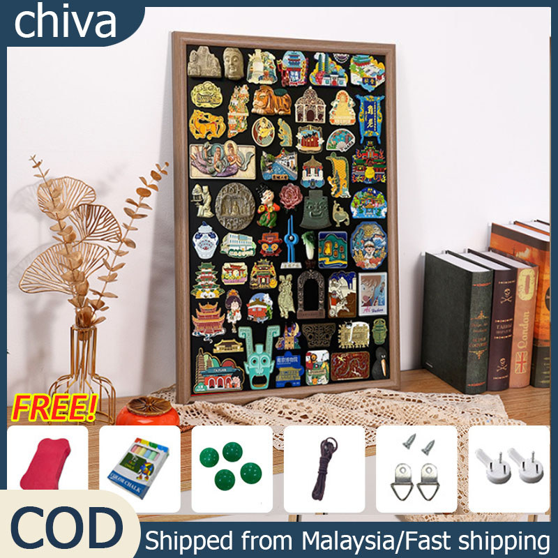 Rectangle Fridge Magnetic Blackboard Refrigerator Sticker Retro Display Board Message Board Papan Simpanan Magnet