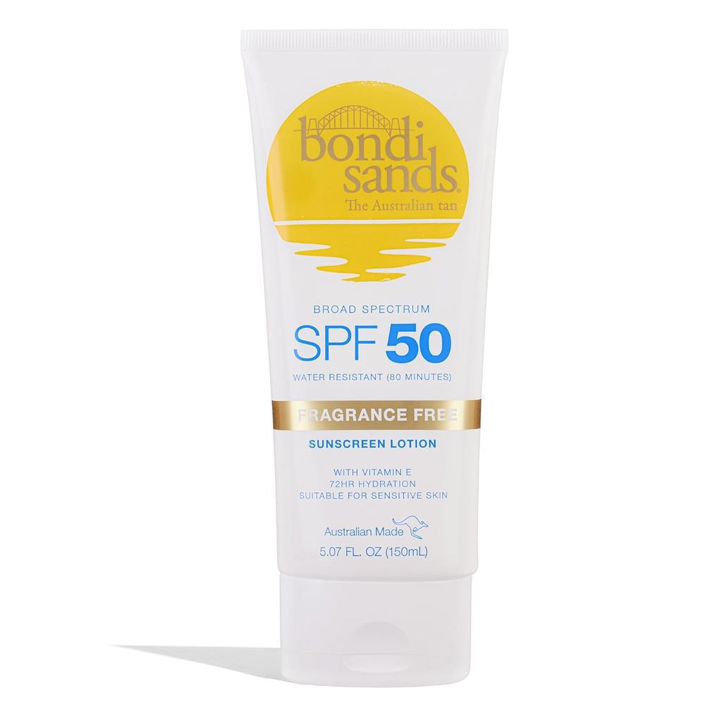 Bangdi Beach PF50 Unscented Sunscreen | Wide Spectrum Protection, Moisturizing, Transparent, Waterproof | 5.07 oz/150ml