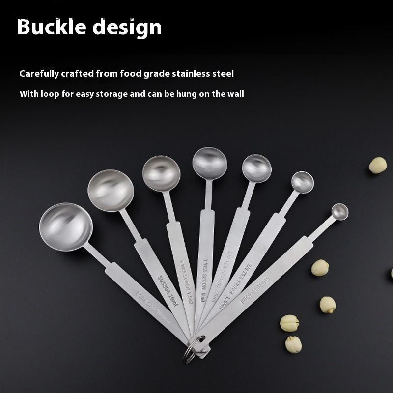 null 1/4Pcs Coffee Scoops Long Handle 304 Stainless Steel Tablespoon Staable Kitchen Measuring Spoon Fits Coffee Container null