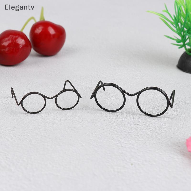 EGN 10Pcs Fashion Round Frame Lensless Retro Cool Doll Glasses For Doll 30cm N