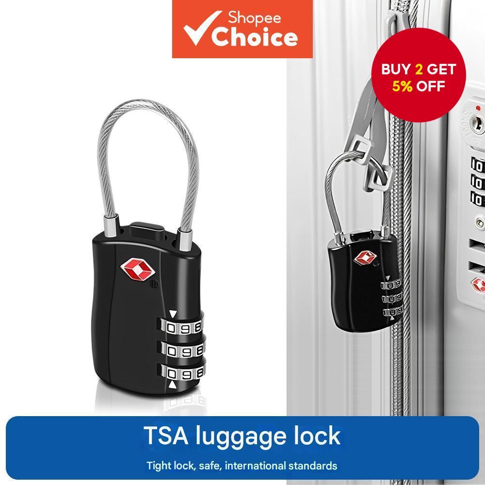 Travel Style Steel Wire Password Lock - European and American Steel Wire Rope Combination Lock Gaya Perjalanan Kunci Kawat Keluli Kod Eropah dan Amerika Kawat Keluli Kunci Kata Laluan