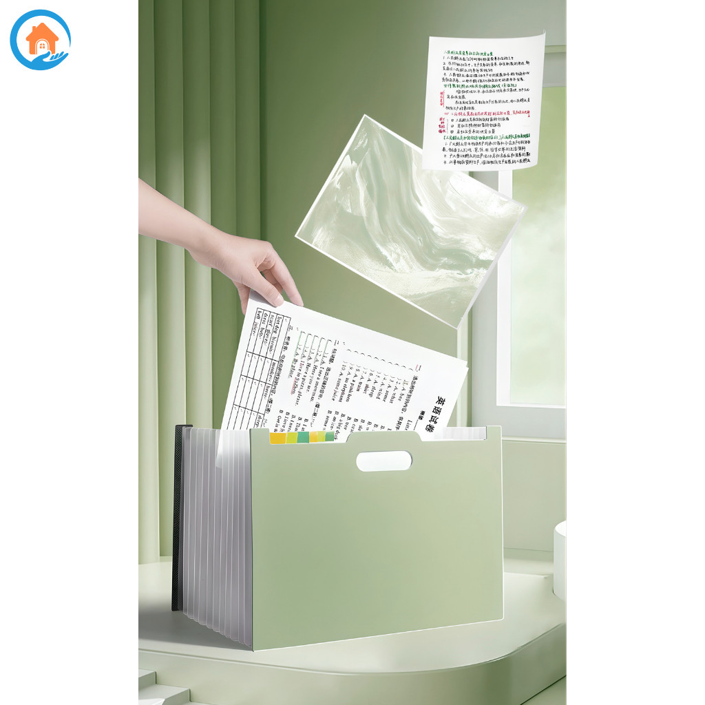 Multi-layer document cover, vertical exam paper holder, minimalist design, dustproof and easy to store.