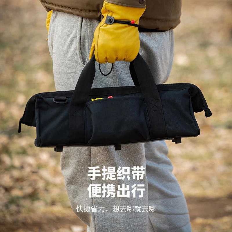ZIZI Bag Outdoor Camping Storage Bag Ground Nail Hammer Camp Portable Tool Bag Wind Rope Tent Canopy Accessories Camping Bag Men Women
