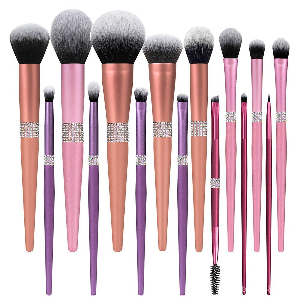 High-End Set New Style Bi Series Youyi Bright Matte Gold Cross-Border Queen Stick 15 [Series] Colorful Makeup Brush GHQI