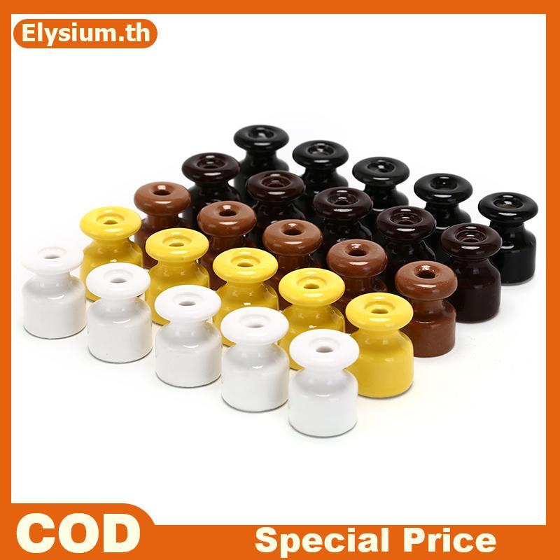 null 5Pcs/lot Porcelain Insulator for Wall Wiring Ceramic Insulators null