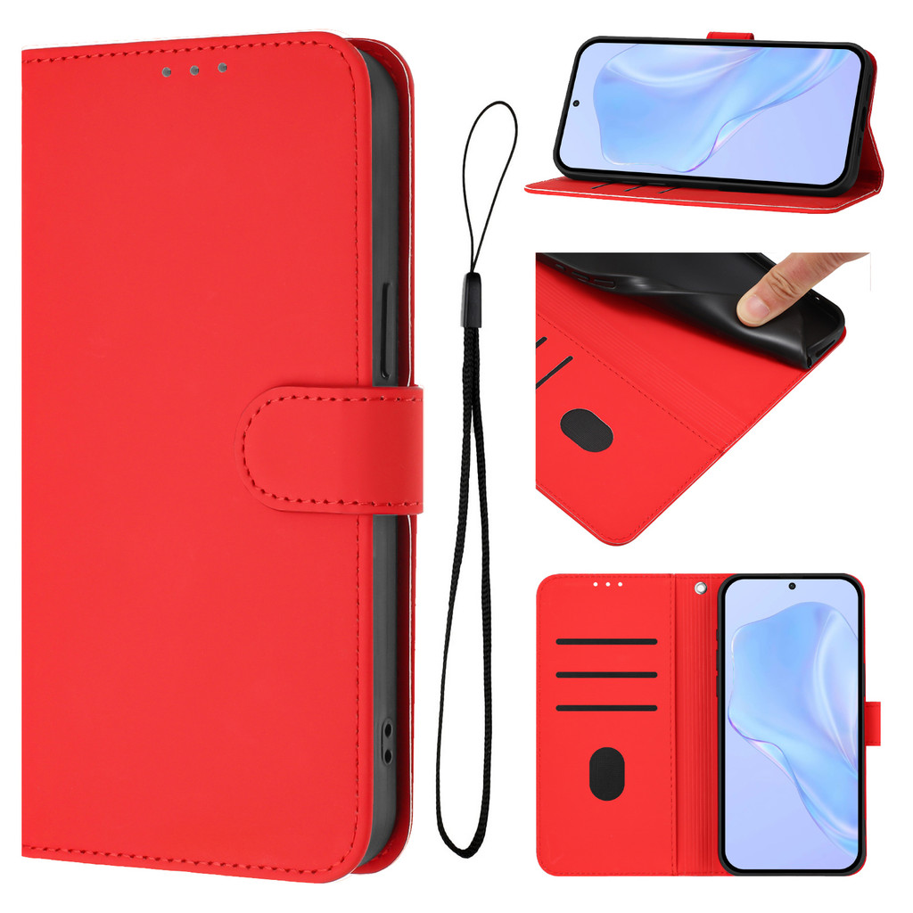 Solid-color Leather flip phone case for OPPO A79 A33 A32 A11 A11X A11N A11S A9 A5 A2 Pro Card slot wallet PU style