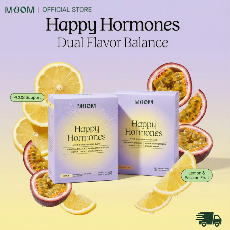 【BUY 1 GET 1】MooM Health Happy Hormones Passion Fruit For Hormonal balancer, Fertility, PCOS