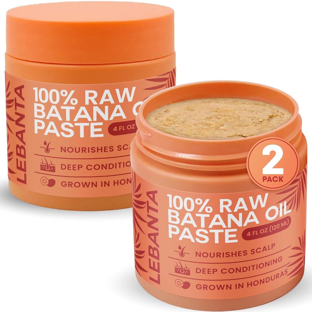 Minyak Batana Mentah untuk Pertumbuhan Rambut - 100% Tulen, Organik 4oz Batana dari Honduras untuk Rambut Lebat dan Kuat Secara Semula Jadi - Masker Kulit Kepala Kosmetik Tanpa Penapisan Tekan Sejuk Dr. Sebi untuk Lelaki & Wanita