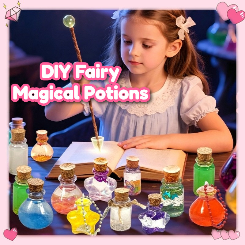 DIY Fairy Magical Potions Kit for Kids Potion Making Set Fairy Potion Bottles Toy Science Magic Kits