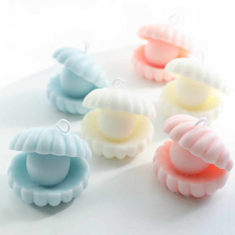 [Ready Stock] Pearl Shell Scented Candle ins Style Home Decoration Home Fragrance Birthday Gift Souvenir WJG