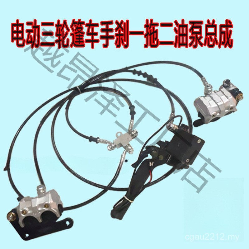 Four-Wheel Refueling Full Oil Pipe Exhaust One for Two Pump Brake Electric Set Brake Tricycle Disc Pump ANY2